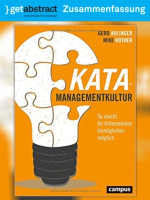 cover image of Kata-Managementkultur (Zusammenfassung)